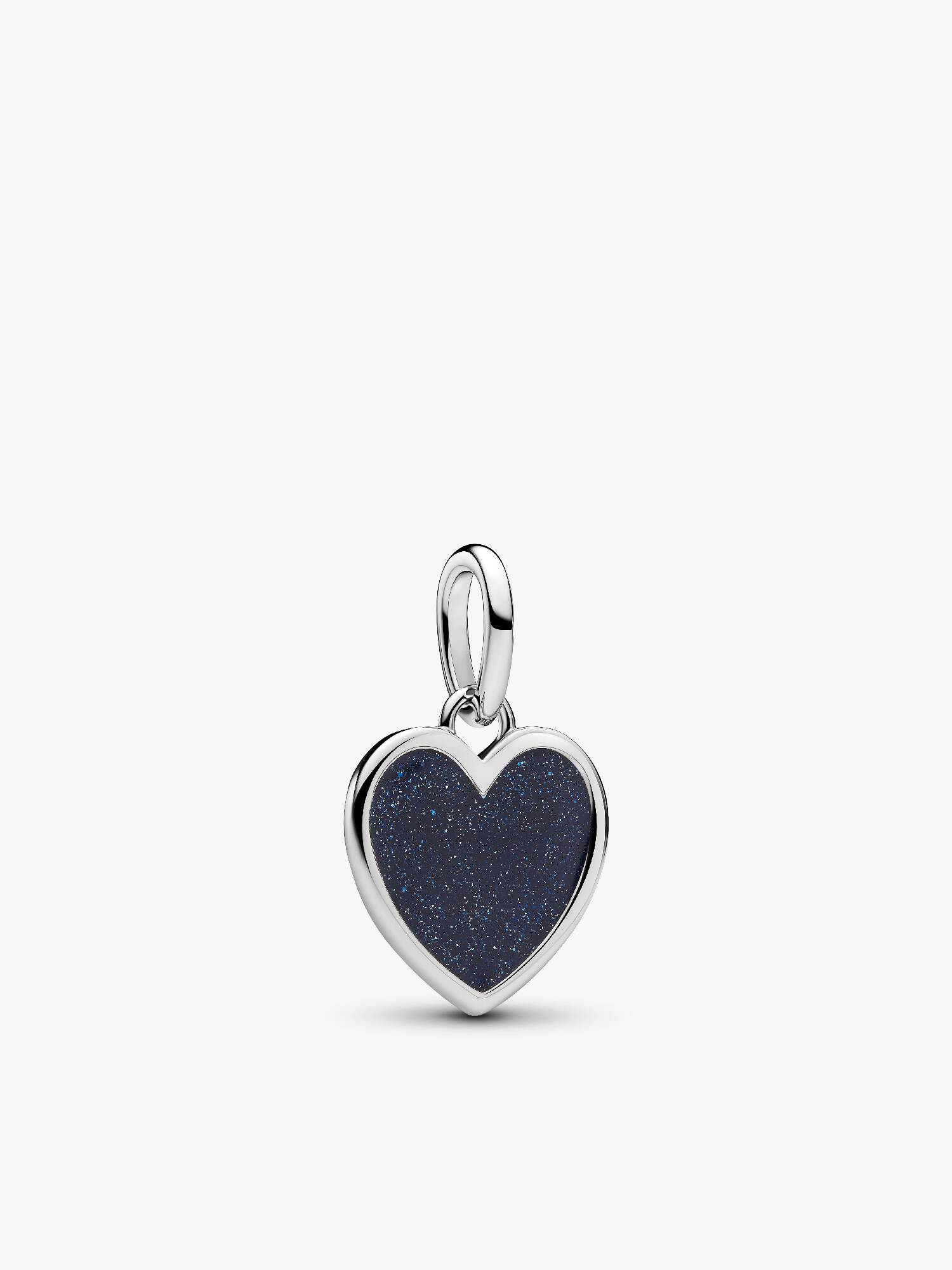 Charm Pendente Gravável de Coração Azul