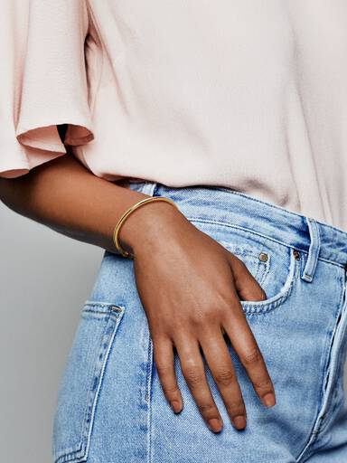 Pandora Shine bangle with clear cubic zirconia and sliding clasp