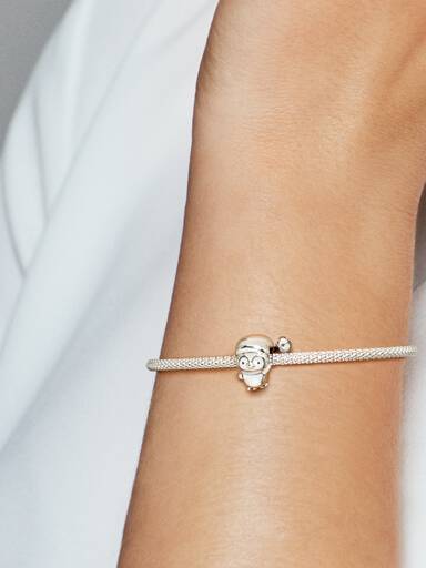 Penguin sterling silver charm