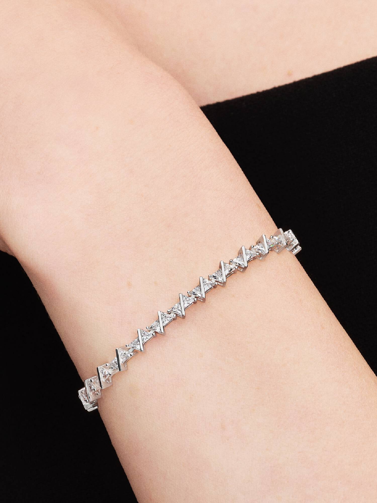 Pulseira Riviera Triângulo Brilhante