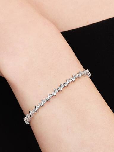 Pulseira Riviera Triângulo Brilhante
