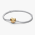 Pulseira Corrente snake com fecho de coração Pulseira Corrente snake com fecho de coração