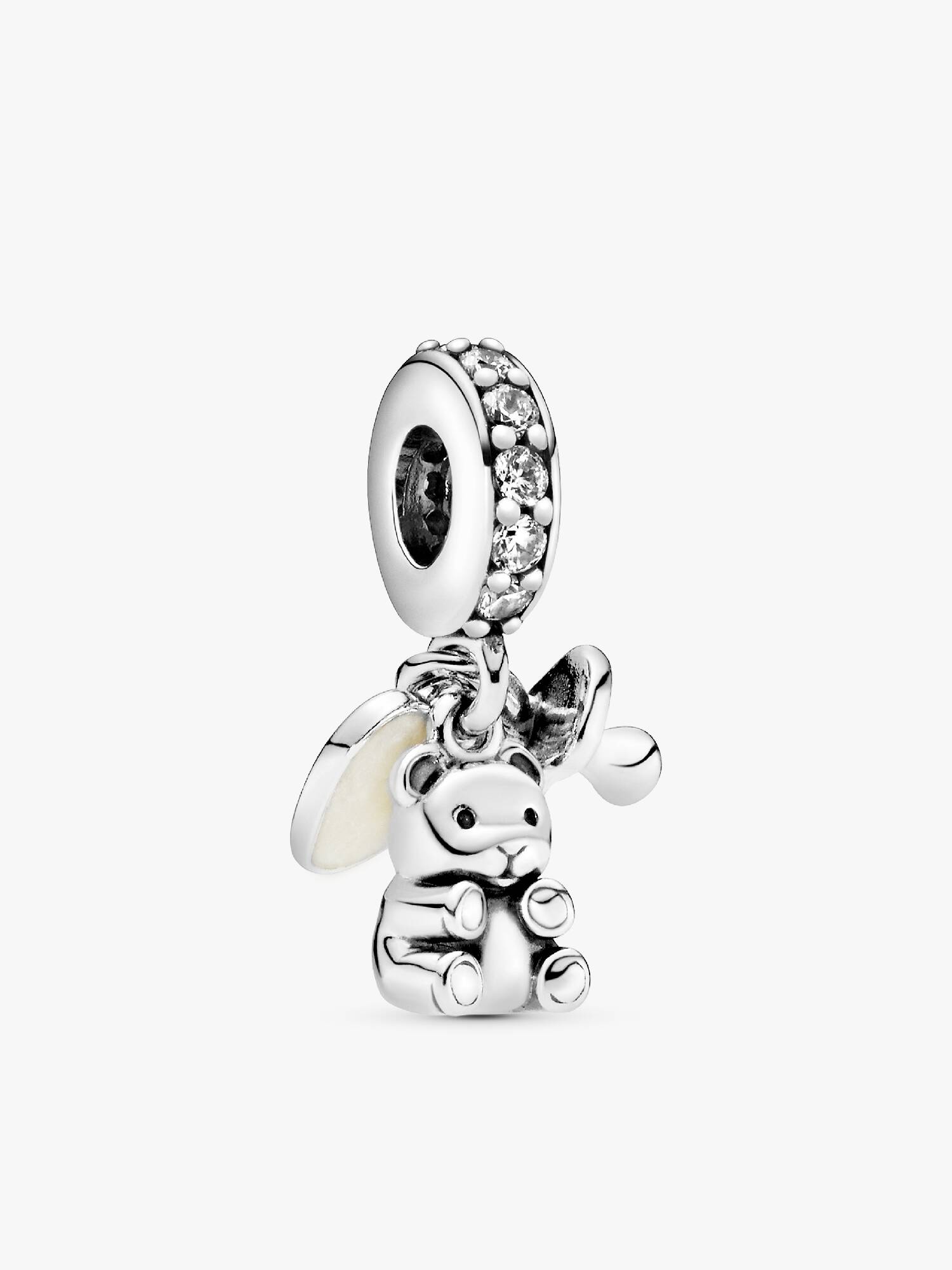 Charm pendente de urso de pelúcia para bebê