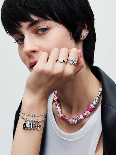 Pulseira Riviera de Coração Brilhante