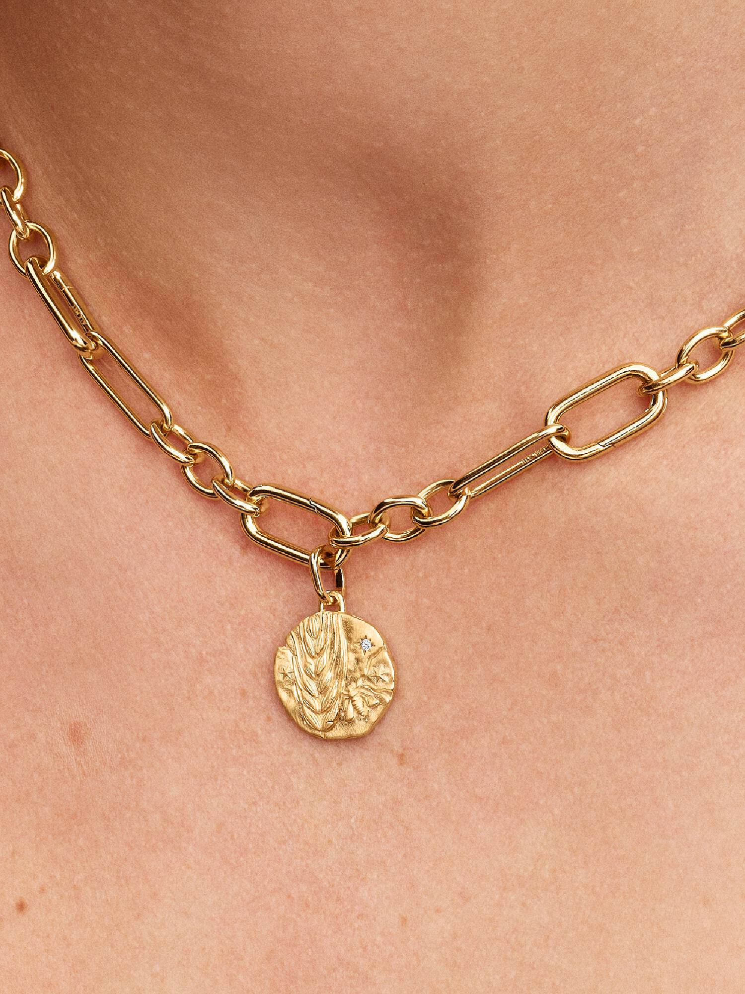 Charm Medalhão de Trigo