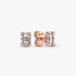 Ice cube PANDORA Rose stud earrings with clear cubic zirconia Ice cube PANDORA Rose stud earrings with clear cubic zirconia