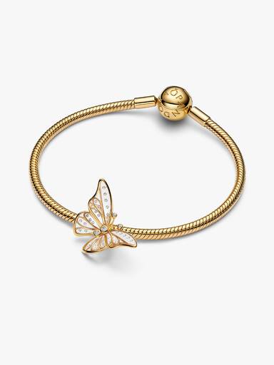 Charm rendado de borboleta oversized (tamanho grande).