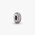 Abstract silver spacer with pink cubic zirconia Abstract silver spacer with pink cubic zirconia