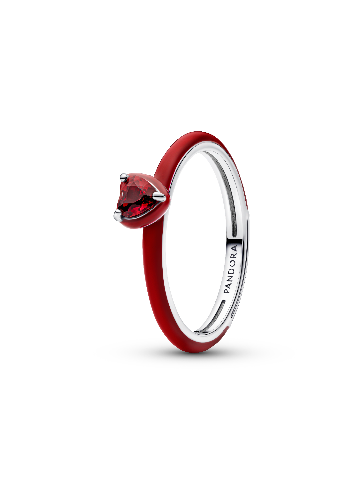 Anel de coração de chakra vermelho