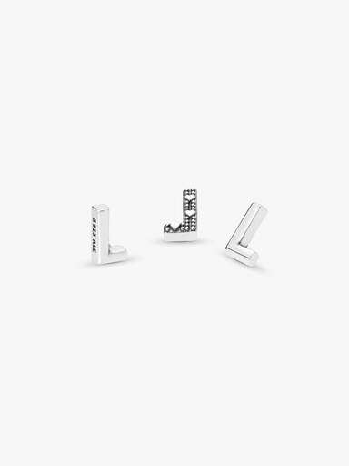 Letter L silver petite element