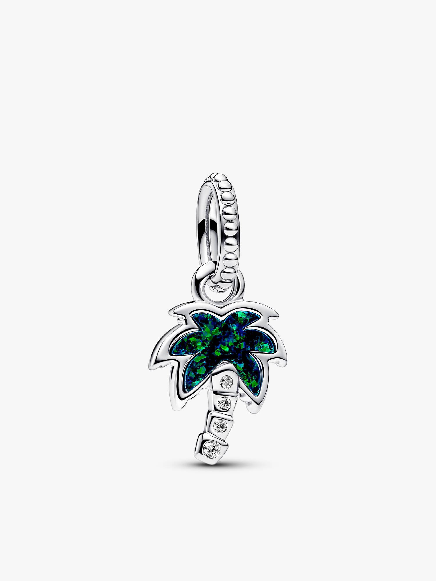 Charm pendente em palmeira verde fruta-cor