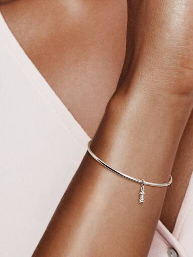 Arrow sterling silver dangle charm