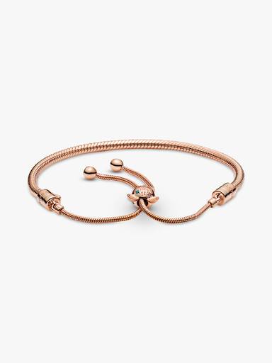 Pulseira Corrente Snake com Fecho Deslizante do Mickey