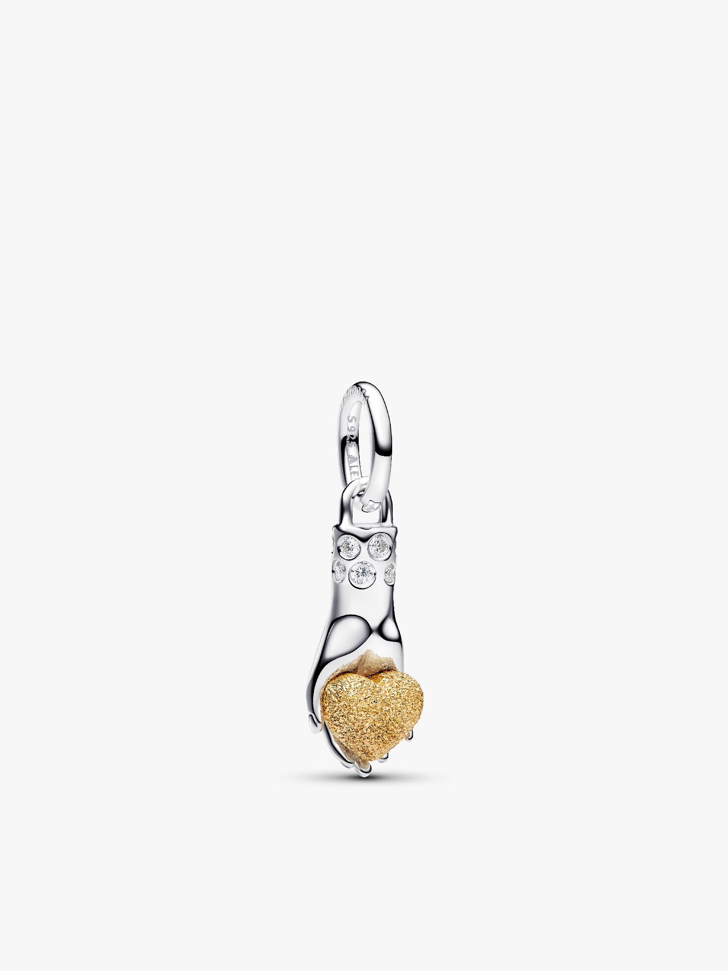 Charm Pendente Pat McGrath A Mão do Amor de Metal Misto 