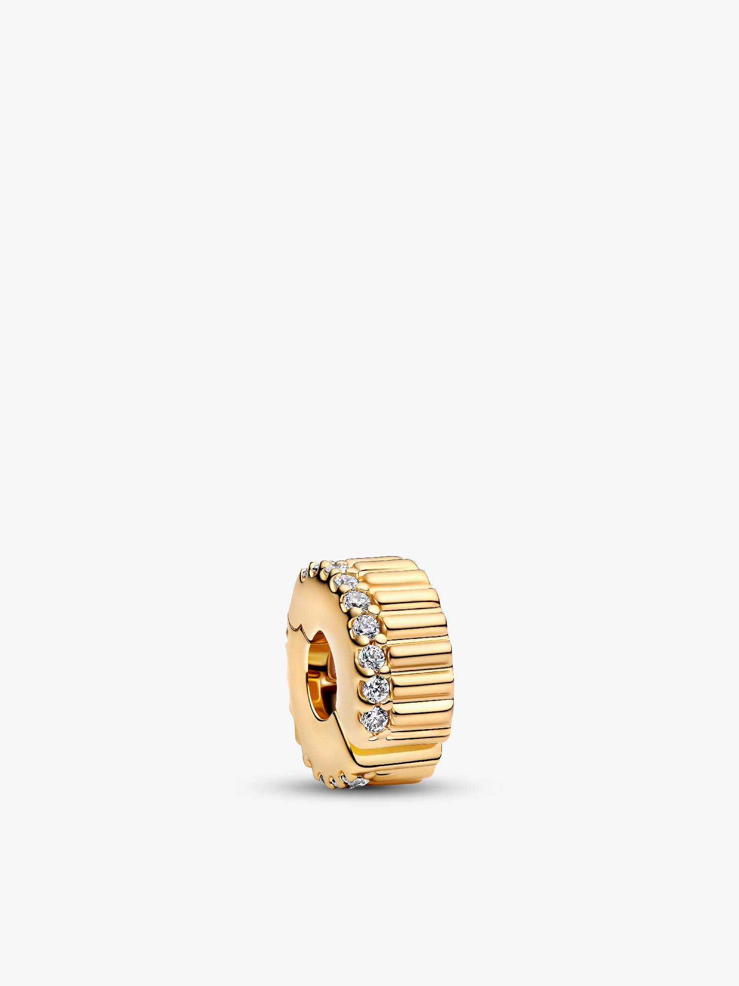 Clip charm com textura canelada