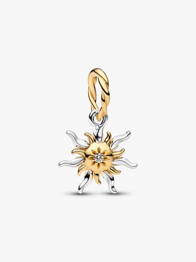 Charm Pendente de Diamante cultivado em laboratório Disney Rapunzel Flor Mágica