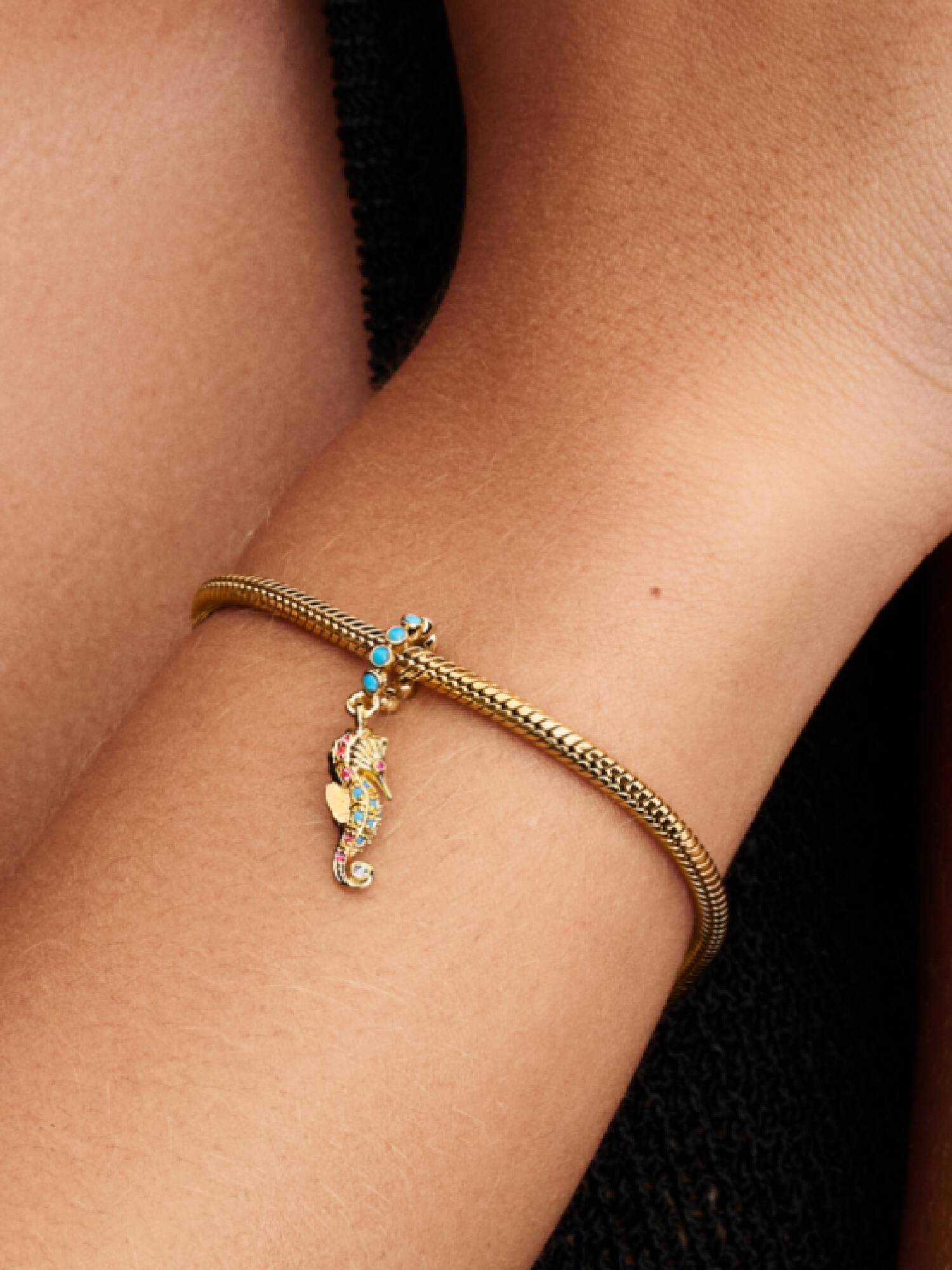 Charm pendente de cavalo-marinho