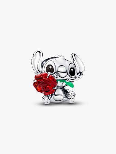 Charm de vidro de Murano Rose Stitch da Disney