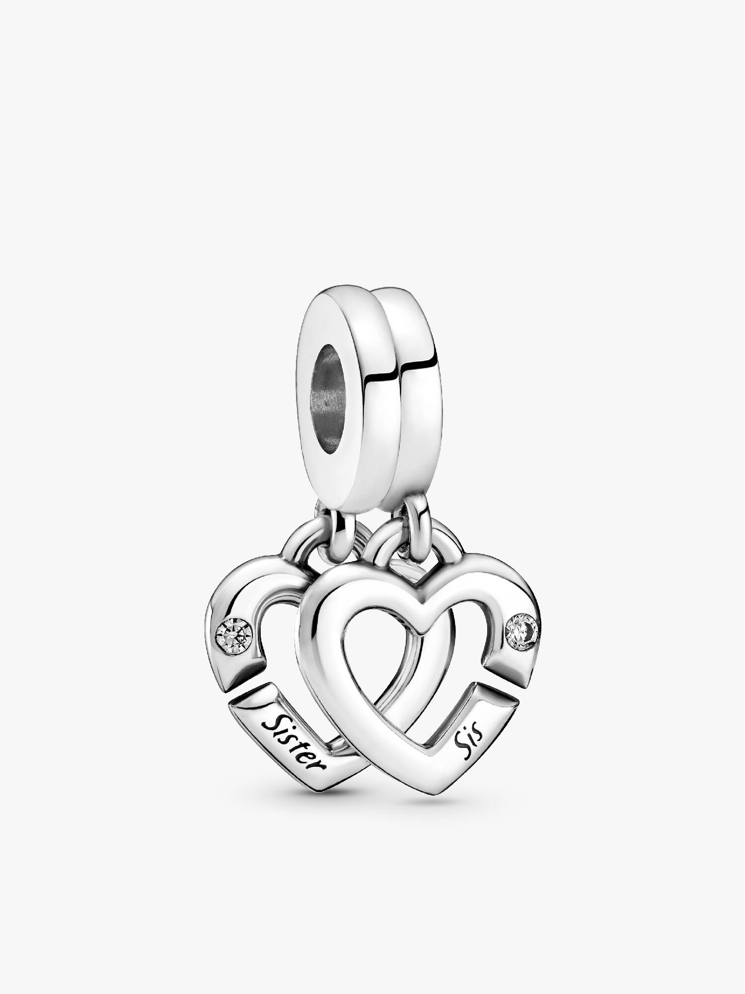 Charm Pendente Linked Sister Hearts Split