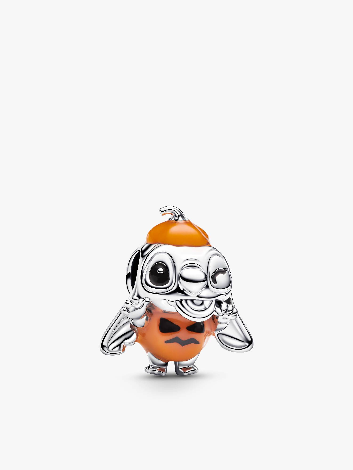 Charm de abóbora de Halloween do Stitch da Disney