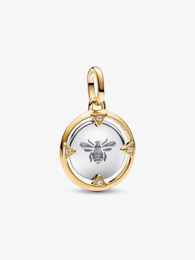 Charm Medalhão de Abelha
