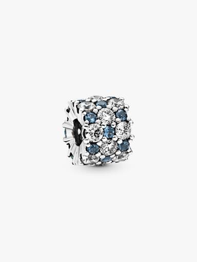 Charm Brilho Azul e Transparente