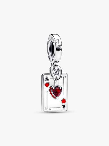 Charm Pendente Duplo Rainha de Copas das Vilãs da Disney