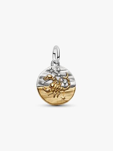 Charm Medalhão do Zodíaco do signo de Escorpião