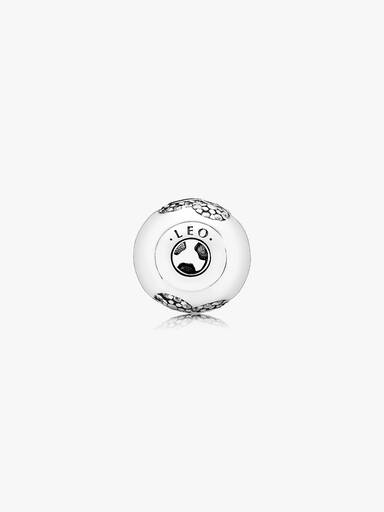 LEO ESSENCE COLLECTION charm in silver with cubic zirconia