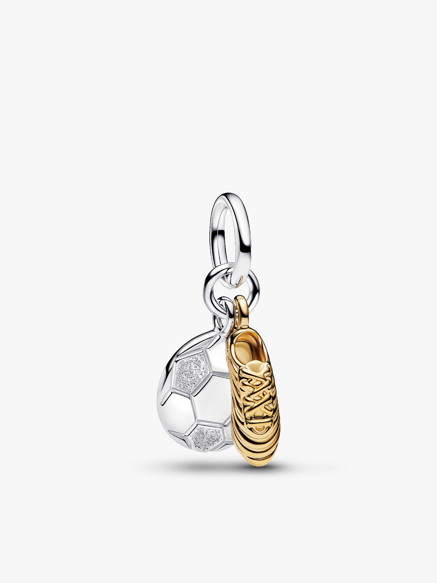 Charm Pendente Duplo Tênis e Bola de Futebol