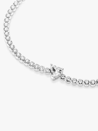 Pulseira Riviera de Coração Brilhante