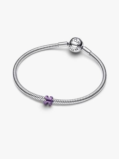 Mini charm Peça de Quebra-cabeça Roxo