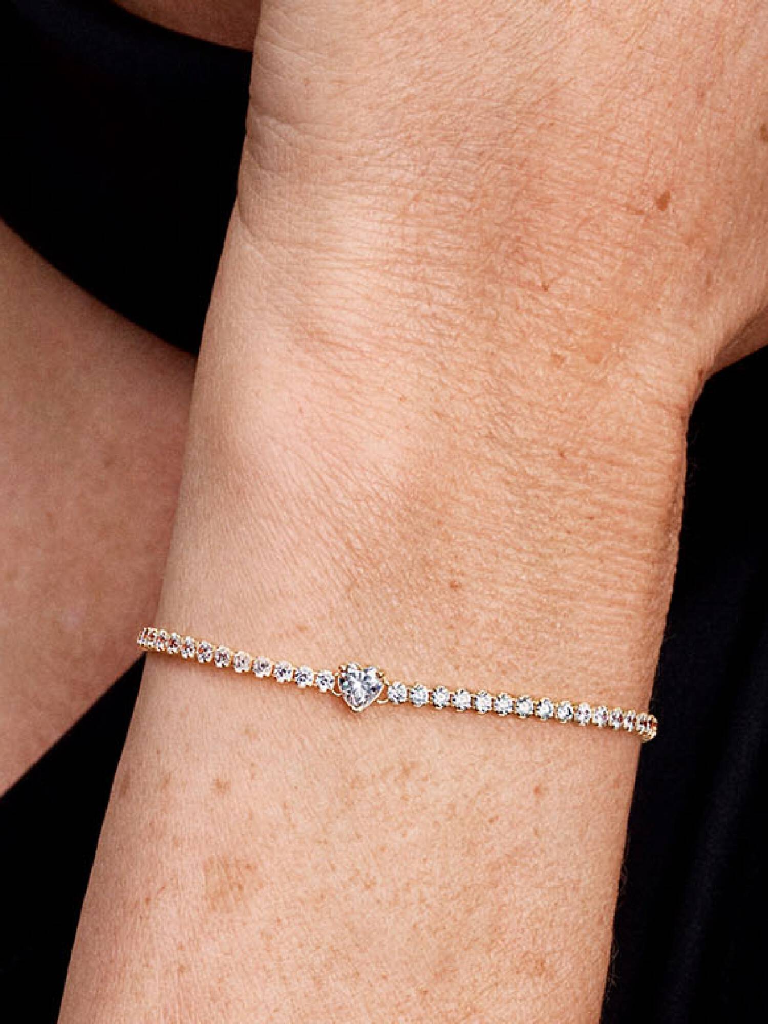 Pulseira Riviera de Coração Brilhante