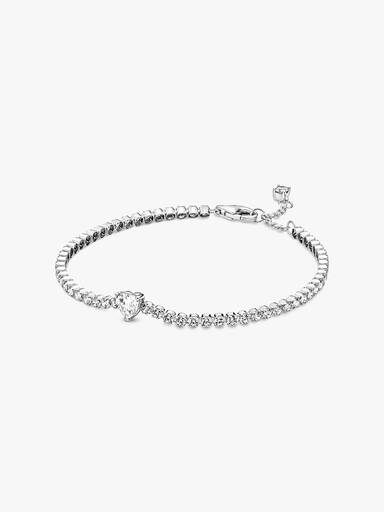 Pulseira Riviera de Coração Brilhante