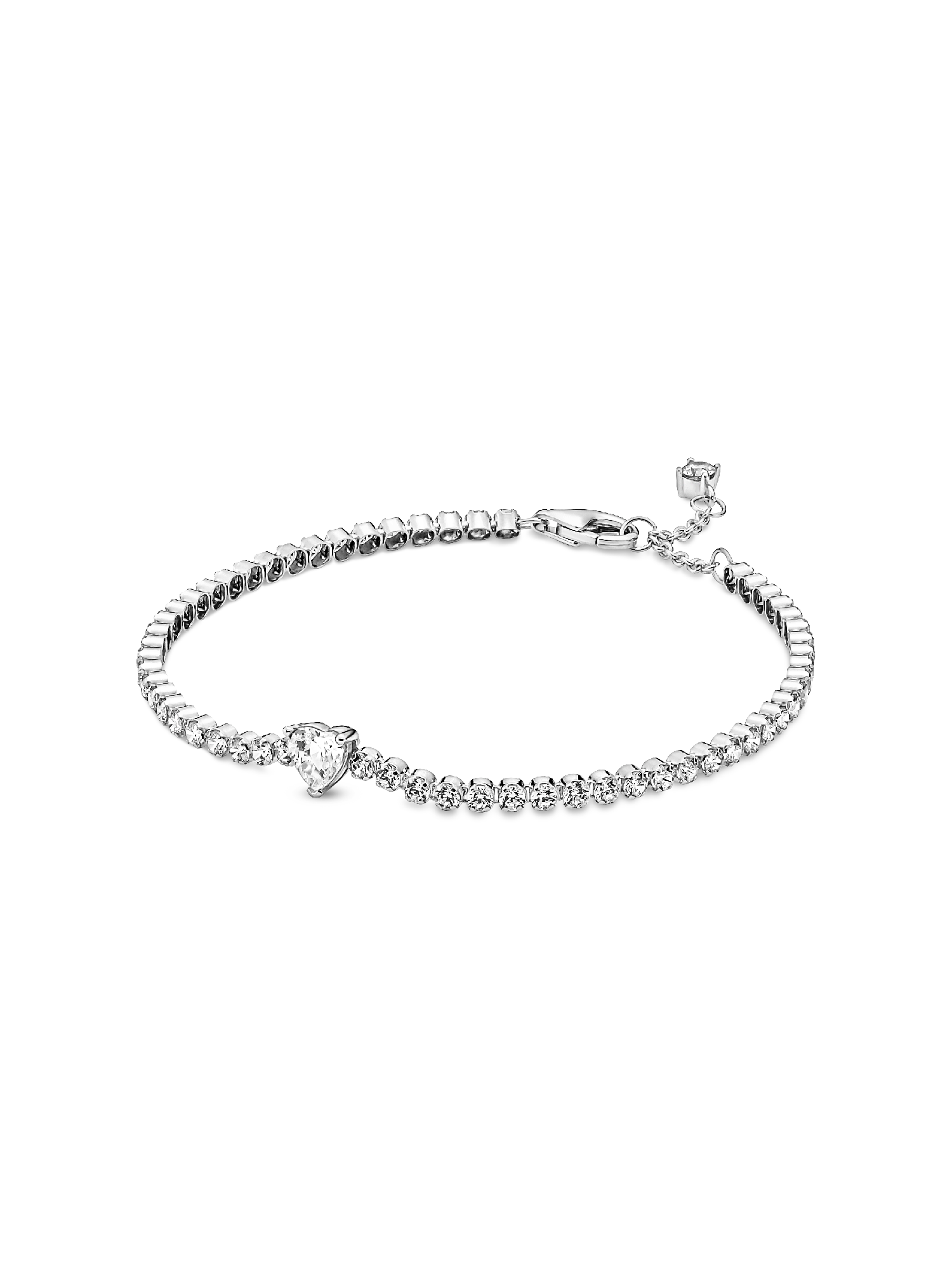 Pulseira Riviera de Coração Brilhante
