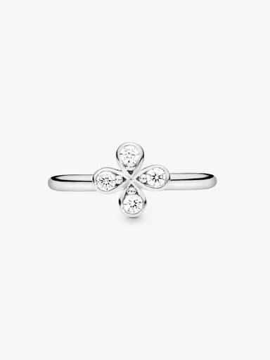 Anel Four-petal Flor