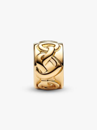 Clip Charm de Corações Entrelaçados
