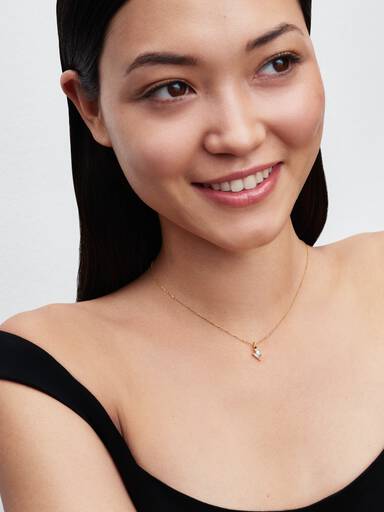 Pingente Harry Potter™ Cicatriz com Diamante cultivado em laboratório e Ouro 14K