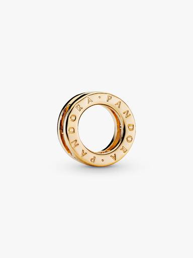 PANDORA Reflexions logo clip charm in PANDORA Shine