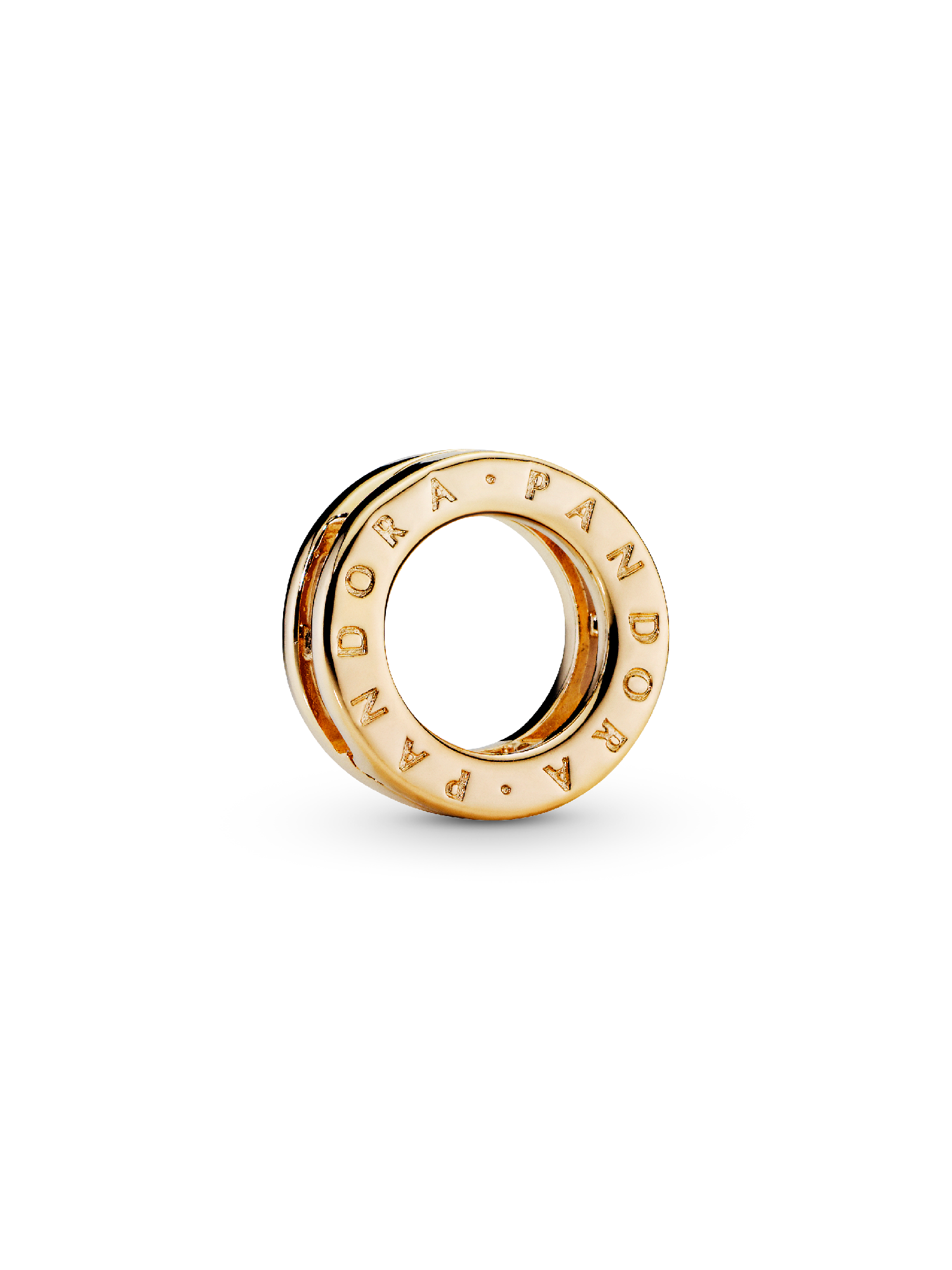 PANDORA Reflexions logo clip charm in PANDORA Shine