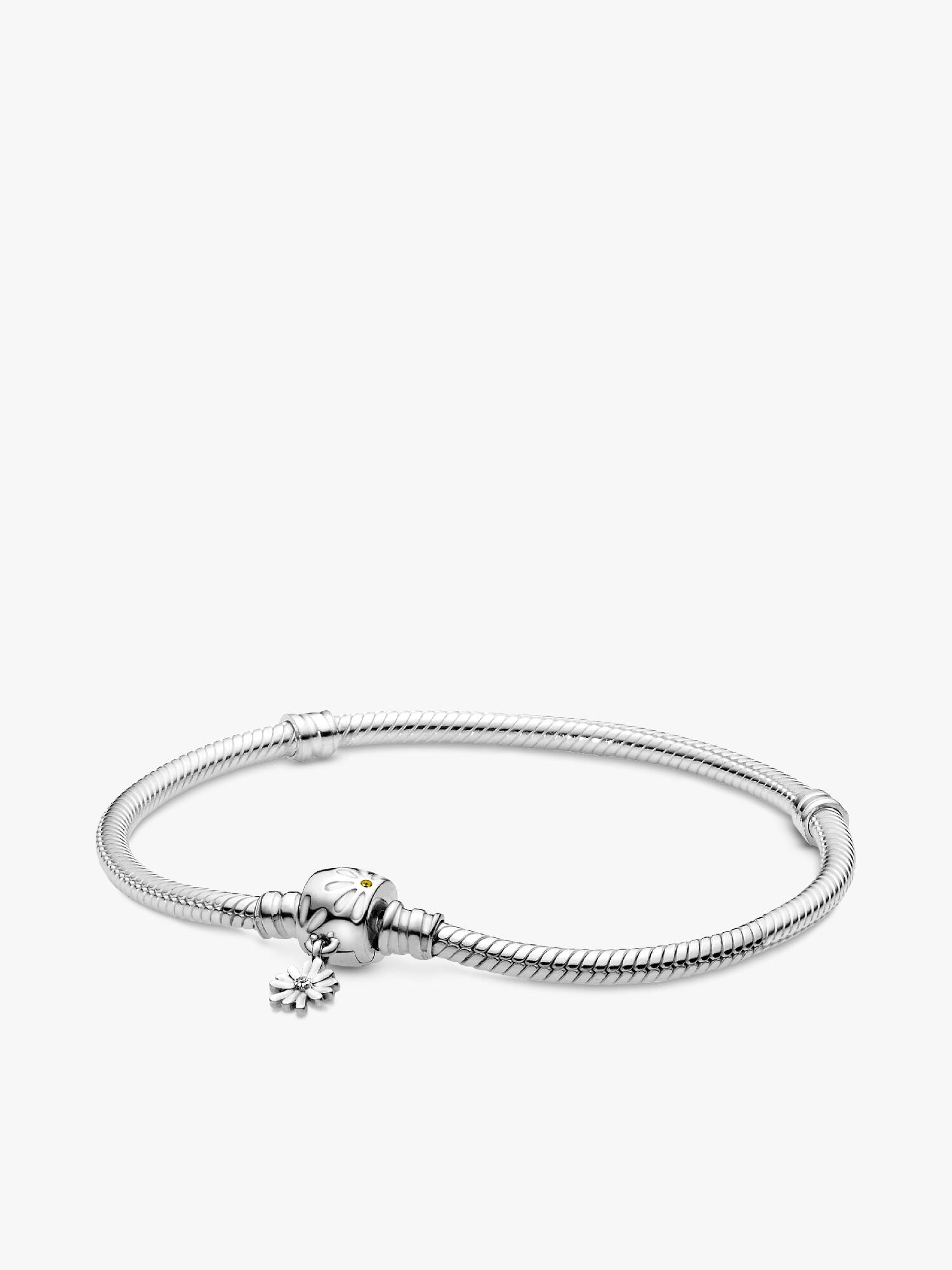 Braceletee Corrente de Serpiente Pandora Moments com Broche de Margarida