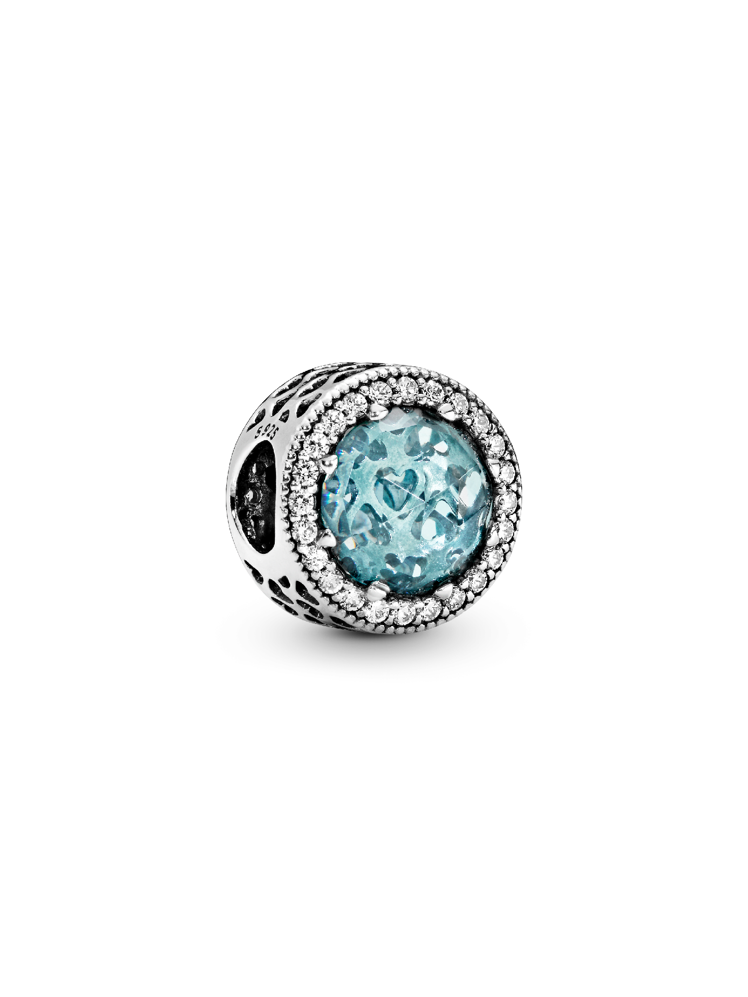 Charm Cristal Azul Claro Brilhante