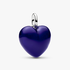 Charm Pendente de Coração Curvo Azul Charm Pendente de Coração Curvo Azul