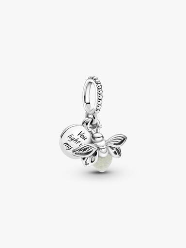 Charm pendente de vaga-lume que brilha no escuro
