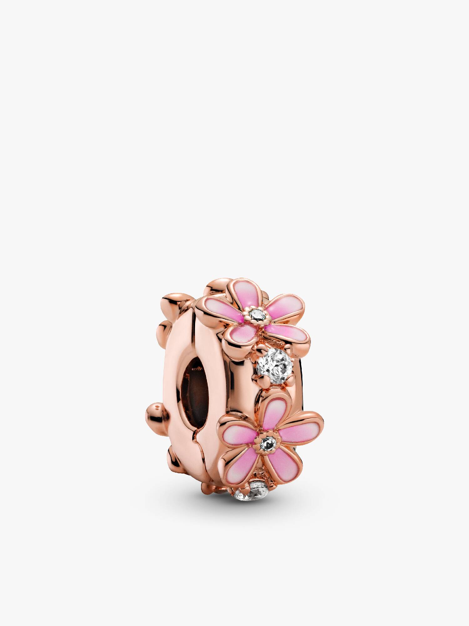 Clip Charm Separador Margarida Rosa