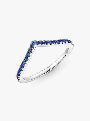 Anel Deseo Brilhante Azul Pandora Timeless