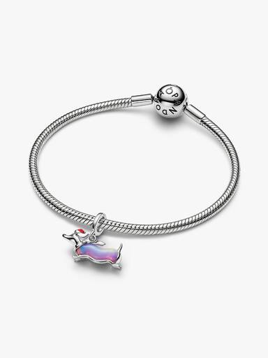 Charm Pendente de Dachshund de Natal