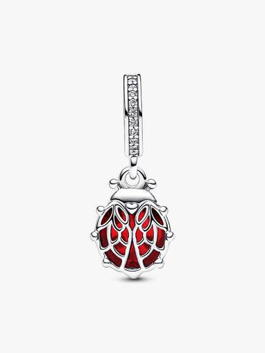 Charm pendente joaninha vermelha