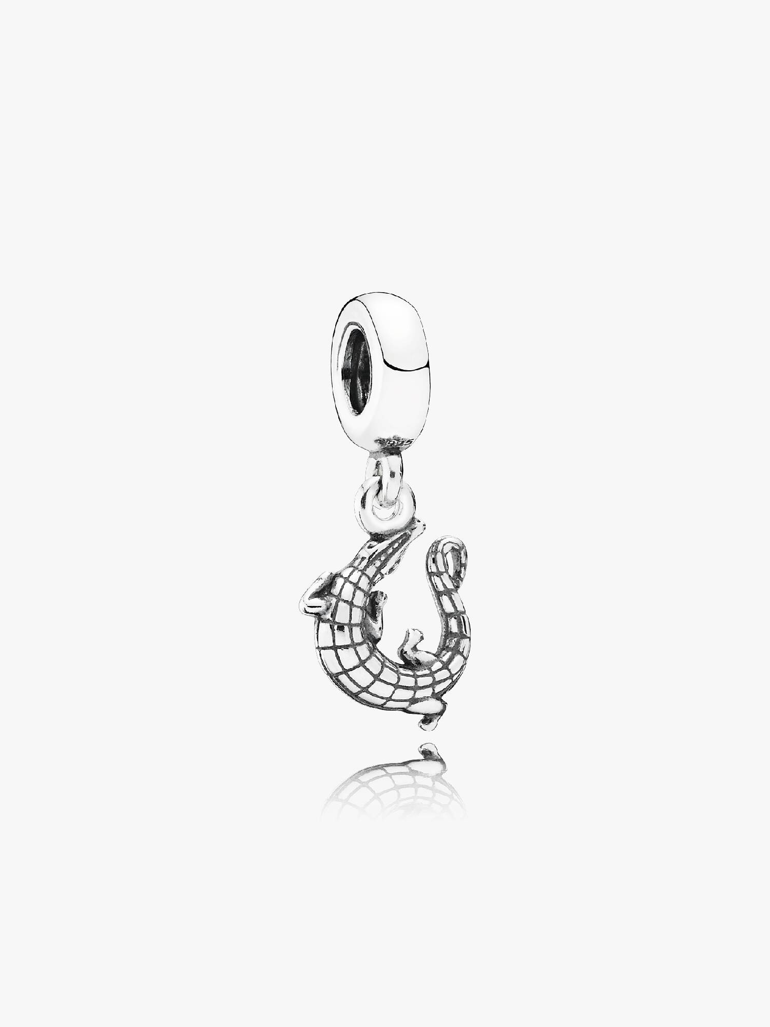 Charm Pendente Jacaré em Prata