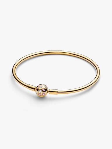 Bracelete com fecho esférico de estrelas